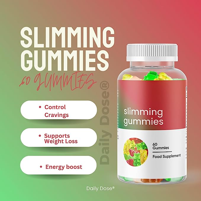 Slimming Gummies - 60 Gummies - Weight Loss Support - 1 Month Supply - DAILY DOSE